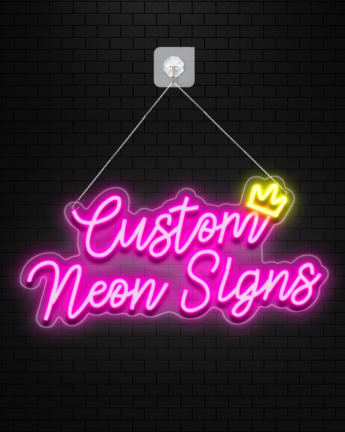 Dimmable Custom Neon Signs, Personalized Large LED Neon Lights Sign Stepless Dimming, Neon Sign Customizable for Wall Decor, Birthday Party, Wedding, Business, Bar and Shop Name Logo (1 Line)