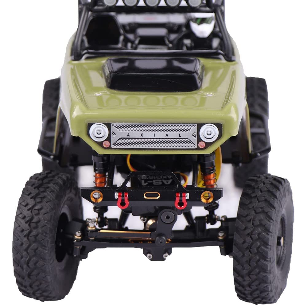 Set di 2 pezzi in metallo anteriore e paraurti posteriore per Axial SCX24 AXI90081 1/24 RC Crawler Auto Upgrade Parti