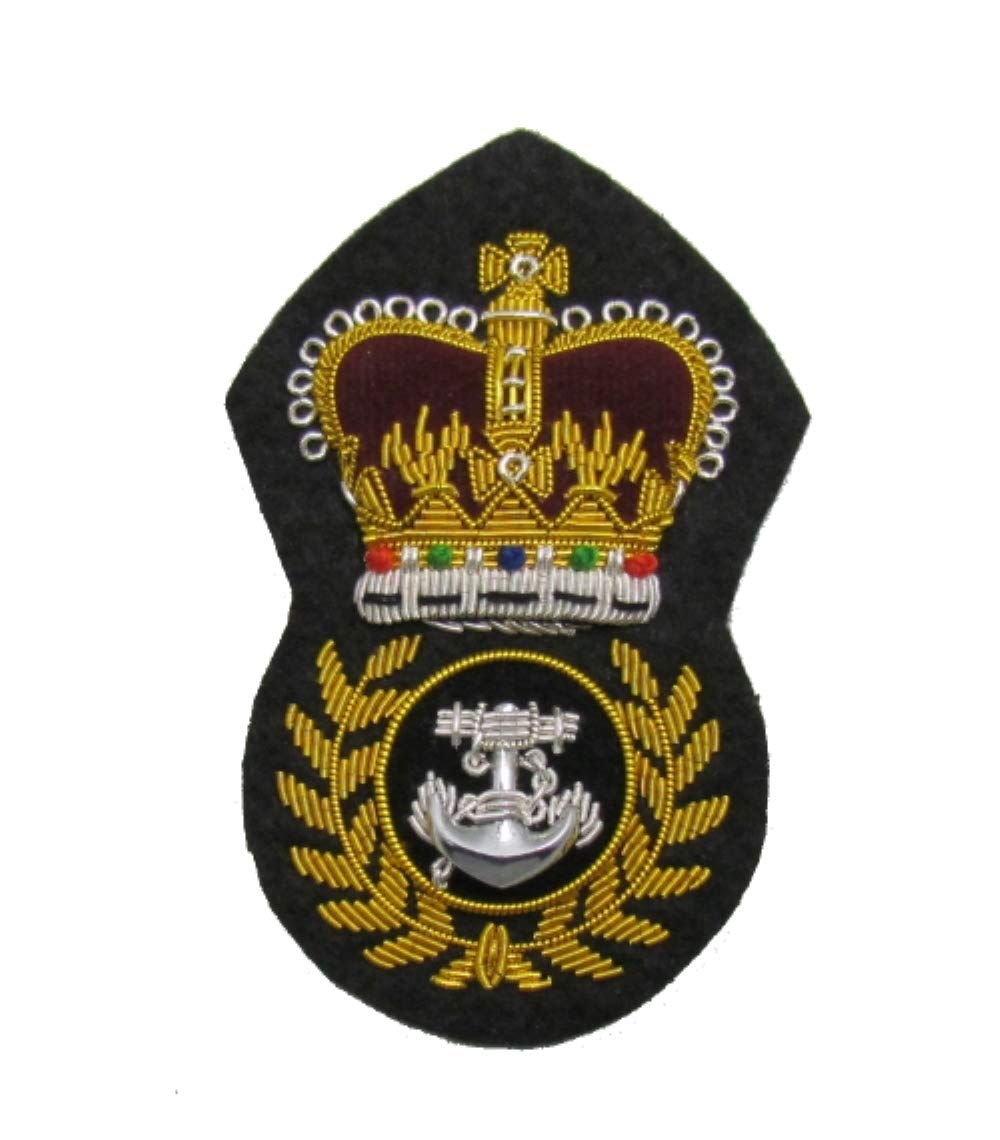 Uniform Store London Badge Navy Chief Petty Officers Cap Badge Queen's Crown
