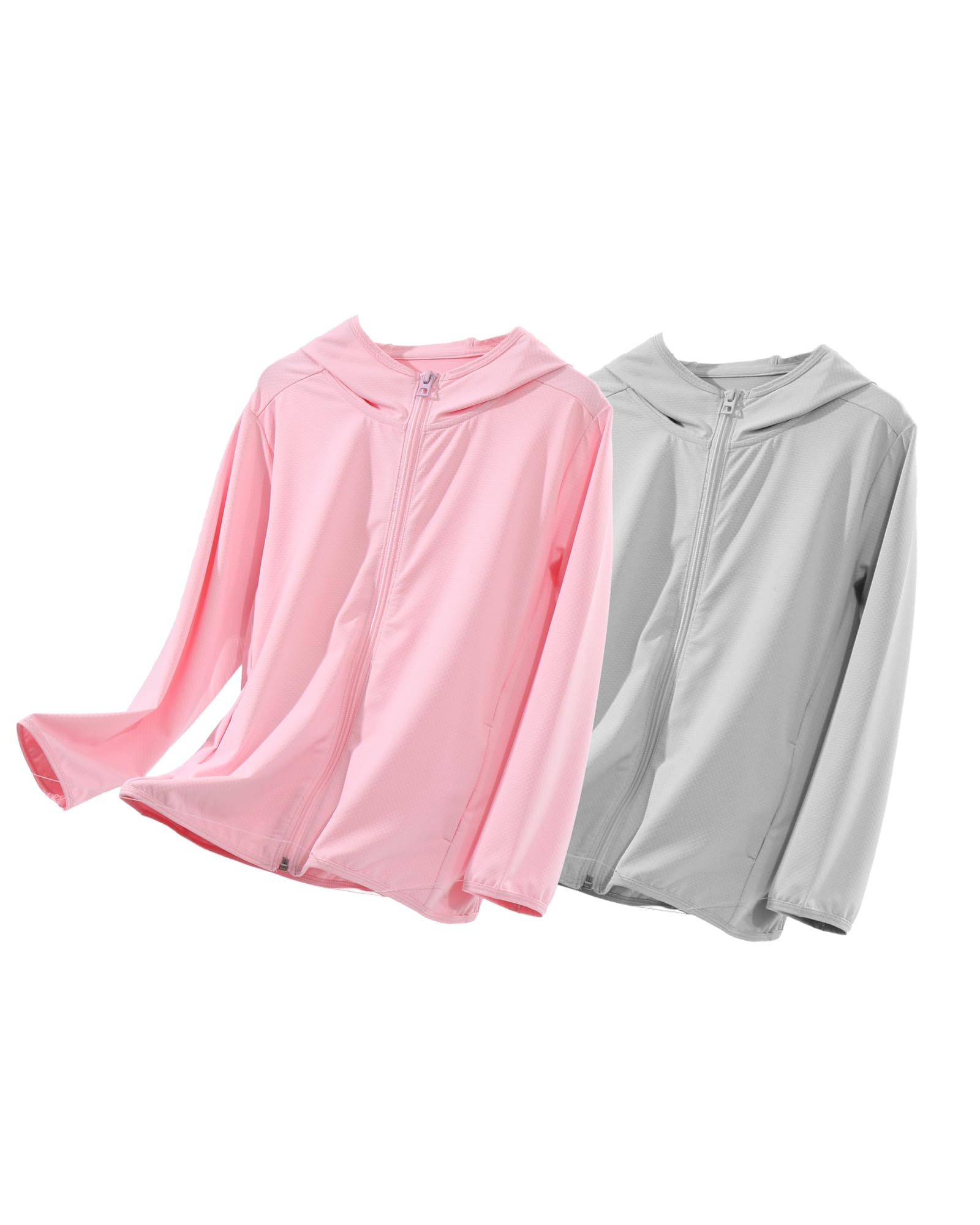 TAGIHOO Kids Sun Protection Hooded Zip Jacket for Boys Girls