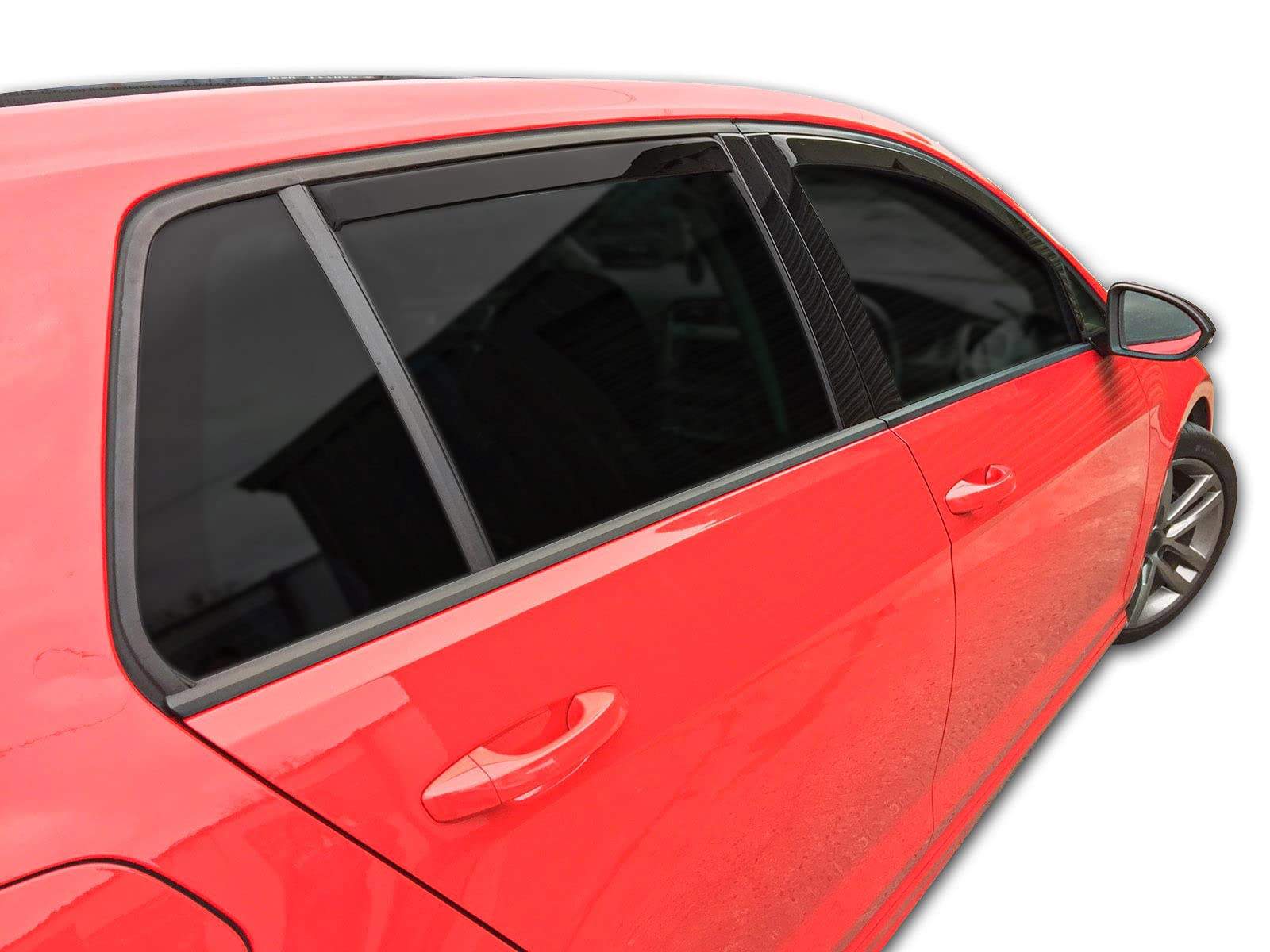 J&J AUTOMOTIVE | Deflettori D'Aria Antiturbo Per Cio 4 IV 2012-2019, Set di 2 Pz, Nero, Antivento, Antipioggia, Fume' Oscurati