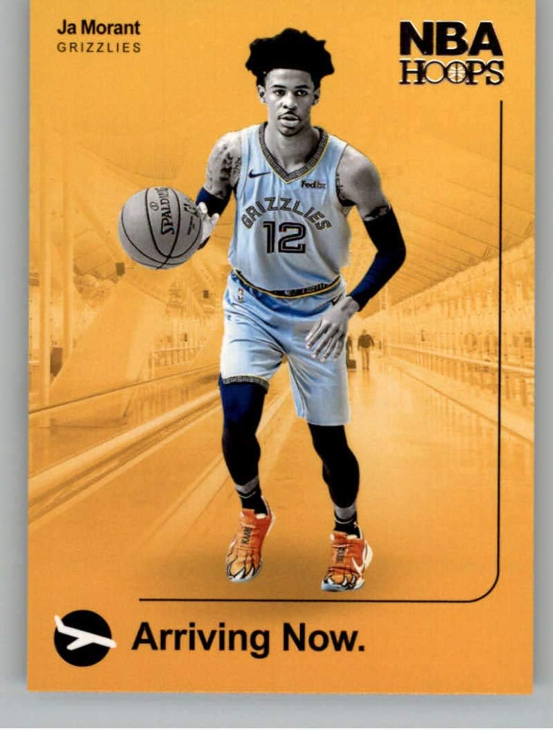2019-20 Panini Hoops Arriving Now #12 Ja Morant Memphis Grizzlies Basketball Card