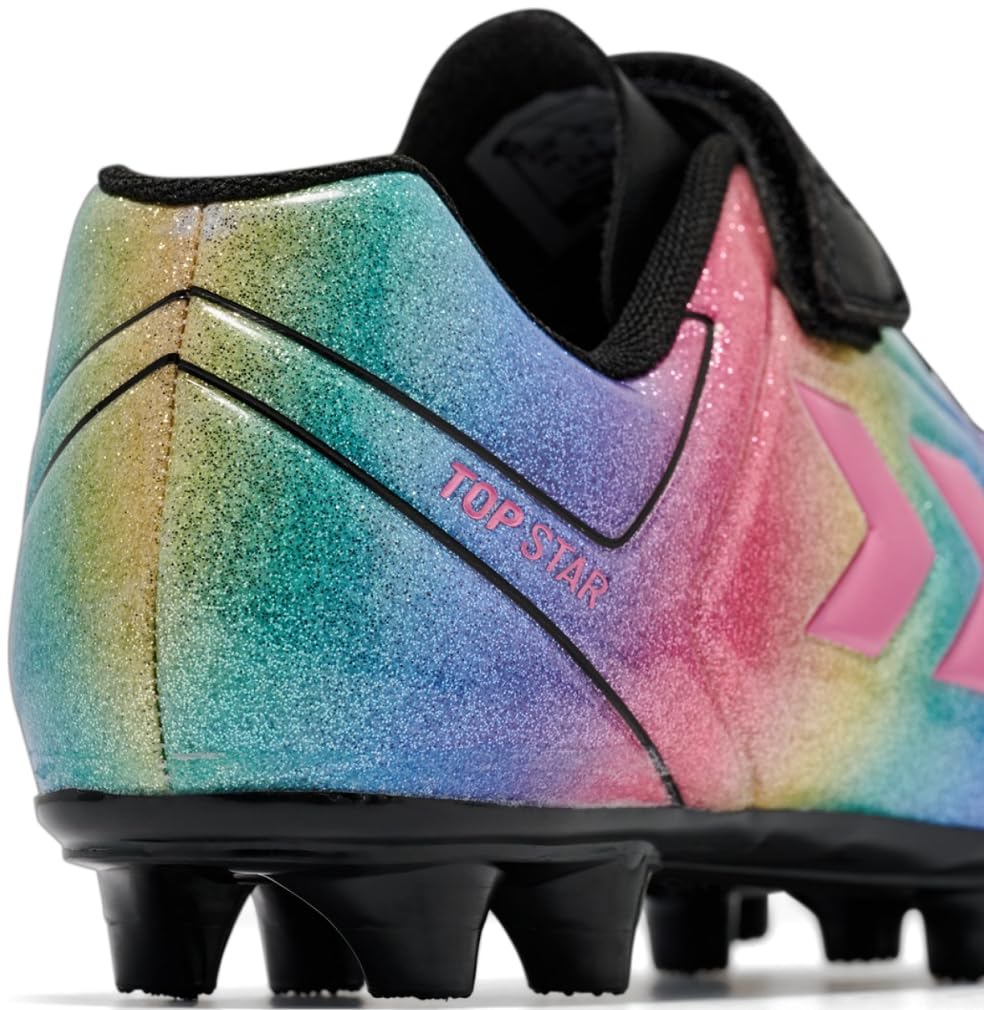 hummel Top Star FG 2.0 VC JR 234857-3638 - Botas de fútbol, multicolor y negro