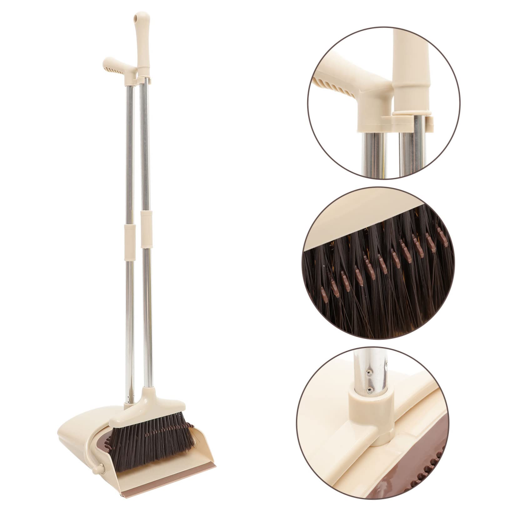 TOPBATHY Kit de Escoba y Recogedor de Polvo Mango Largo, 1 Juego