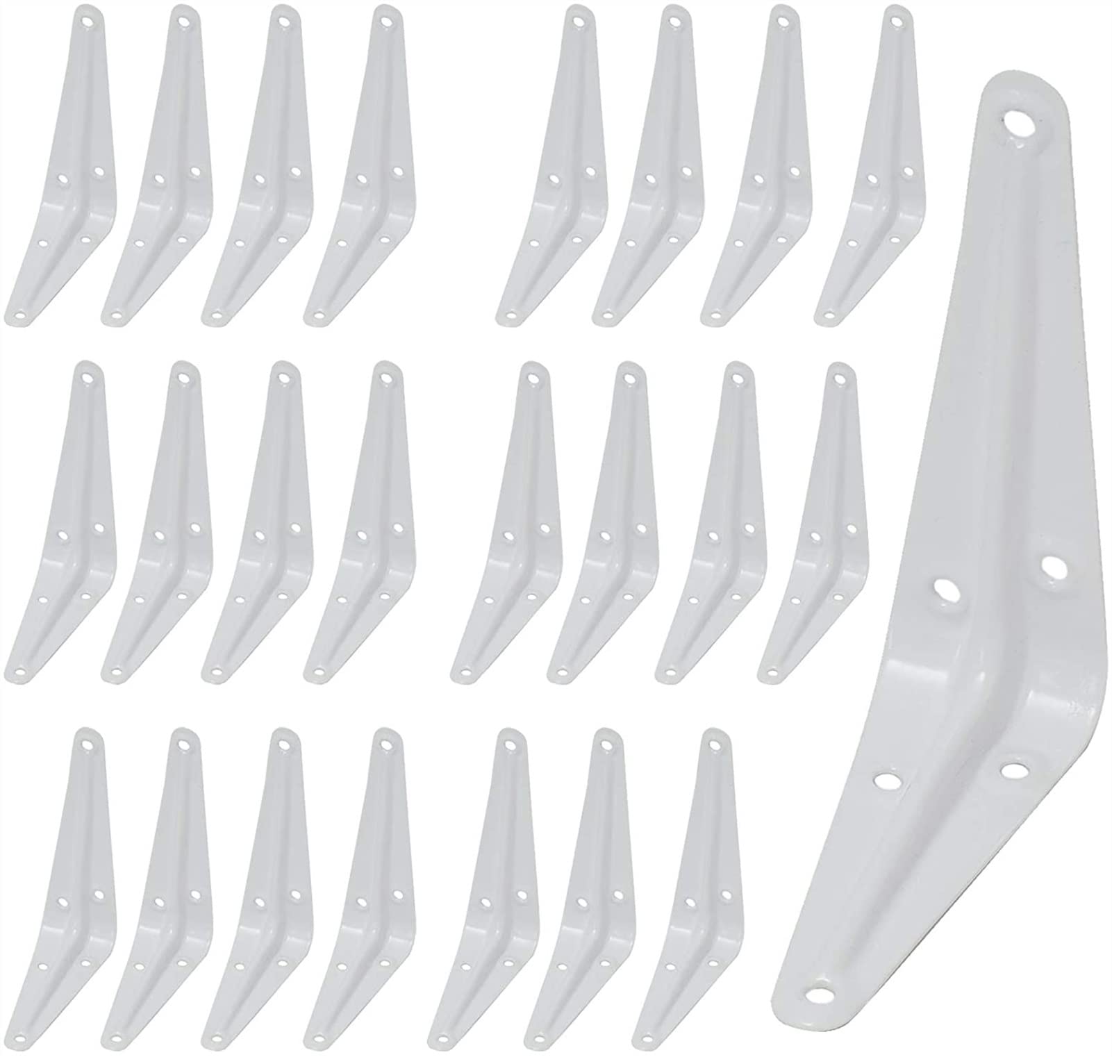 Support étagère fer forgé blanc RJJ 15 cm fixation murale triangle étagère palette fixe