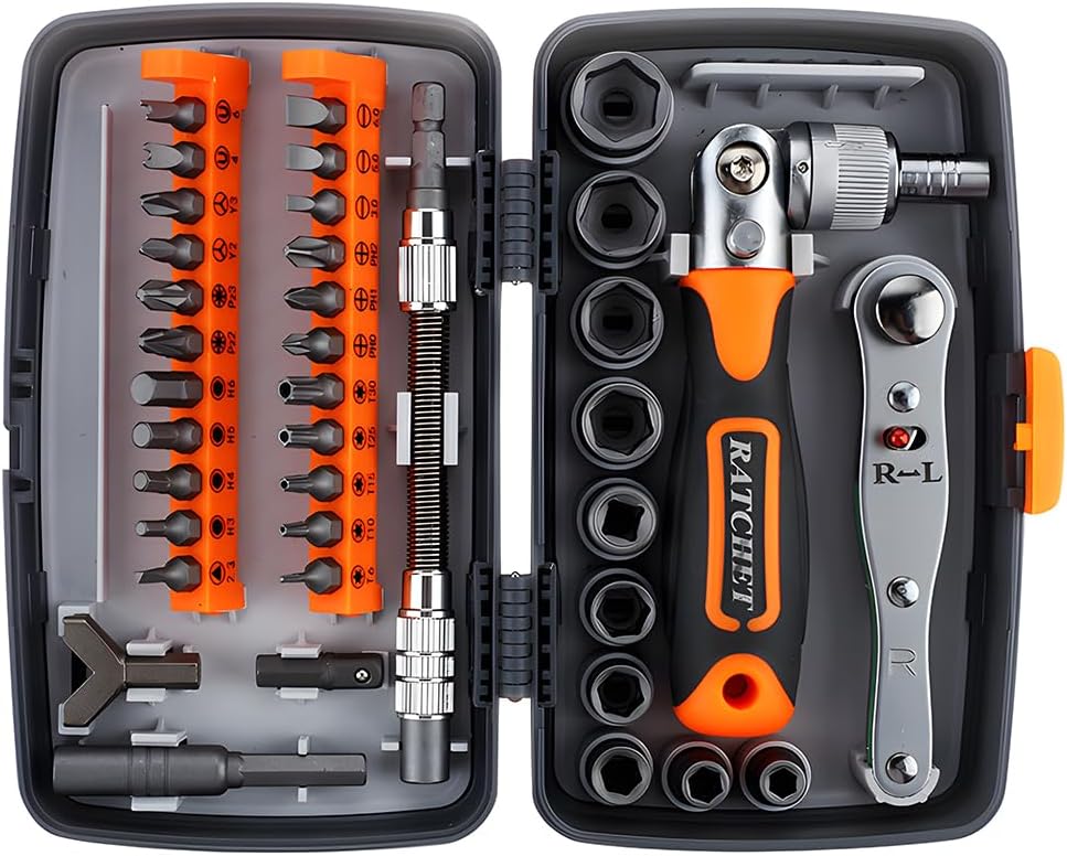 38 in 1 Versatile Ratcheting Screwdriver Bits,screwdriver Socket Set