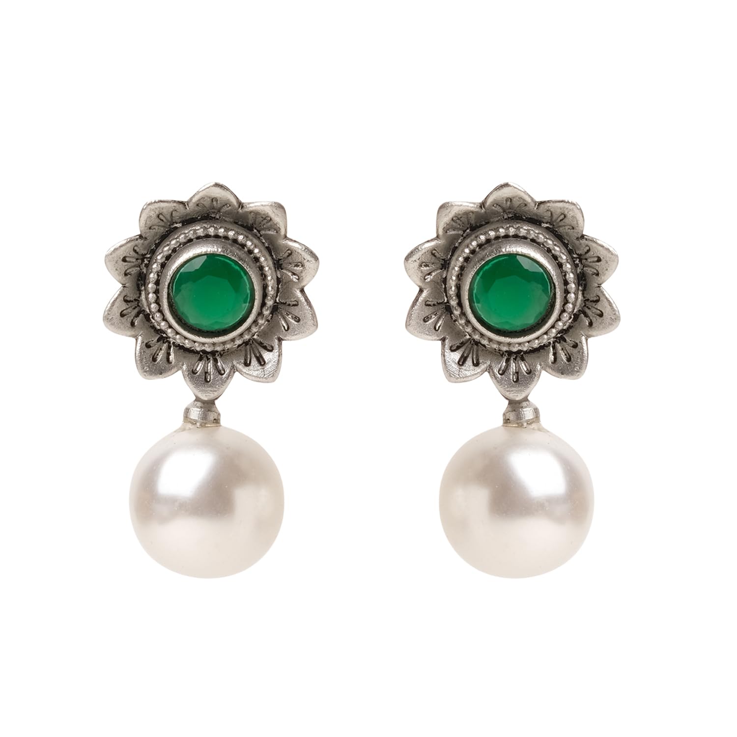 XPNSV Luxury Floral Pearl Drop Earrings,Jewellery Gift Set for Women & Girls | Anti Tarnish, Light Weight, Diwali Special Jewellery for Women, Girls and Her (Green) (B0CLLQ2LLV) Amazon Price History, Amazon Price Tracker