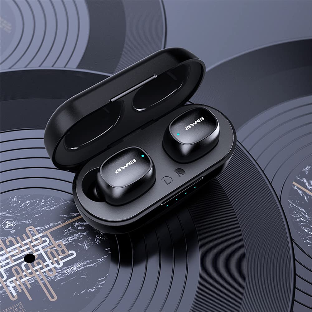 Prawdziwe bezprzewodowe słuchawki słuchawkowe HIFI Stereo Sound Bluetooth, słuchawki Bluetooth 5.0 w uchu z obudową ładowania, z redukcją szumów