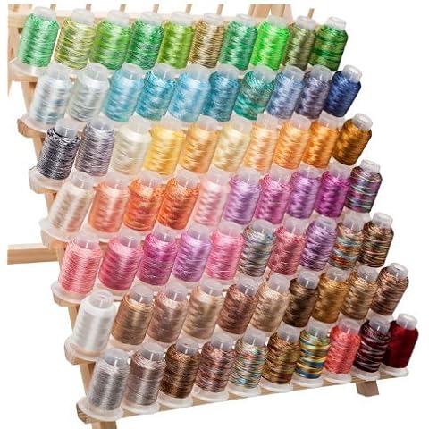 70 Spools Variegated Embroidery Machine Thread Cover
