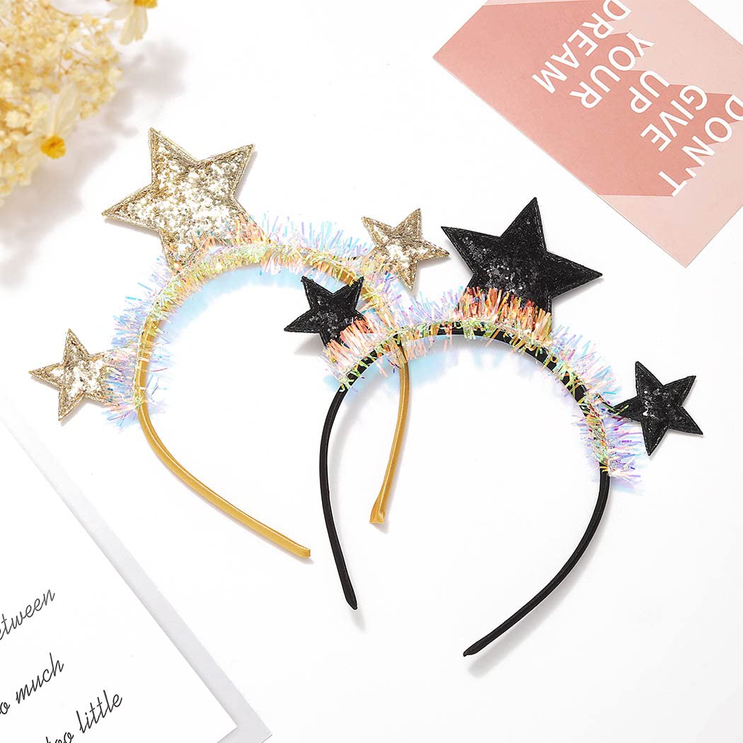 Zoestar Cerchietto luminoso con stelle a LED, accessorio per