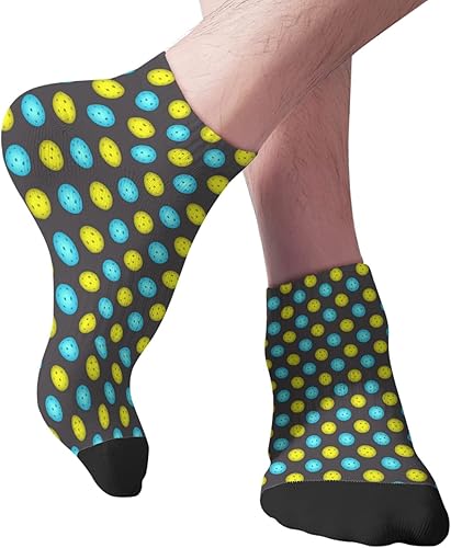 devor Calcetines de tobillo para hombre, calcetines cortos de algodón para hombre, calcetines de humor para píllebol, Blanco