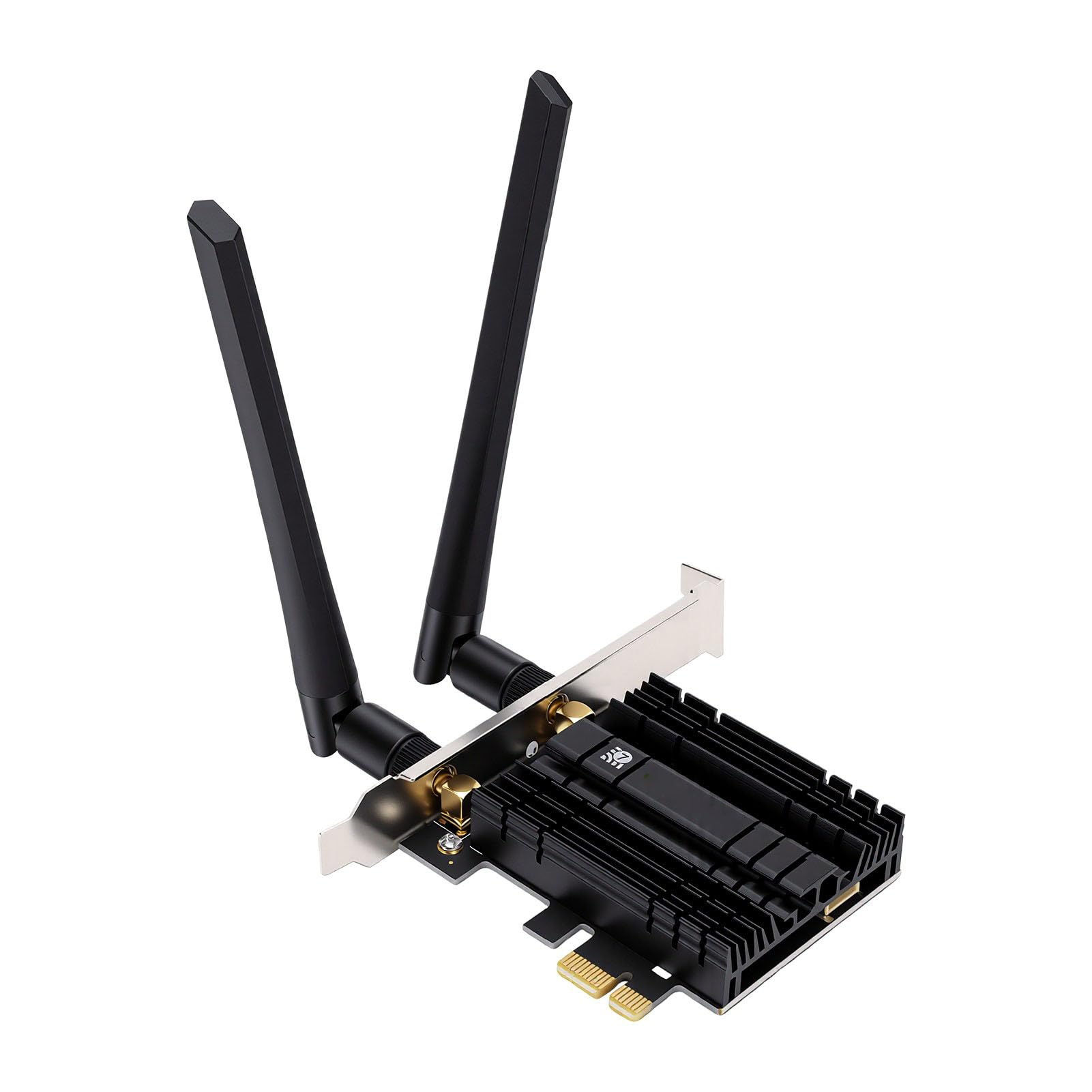 Scheda Wireless WiFi 7 NGFF, Scheda di Rete Wireless Bluetooth 5.4 2882Mbps Tri Band 6GHz con Interfaccia PCIe, Antenne 6dBi per Giochi e Streaming