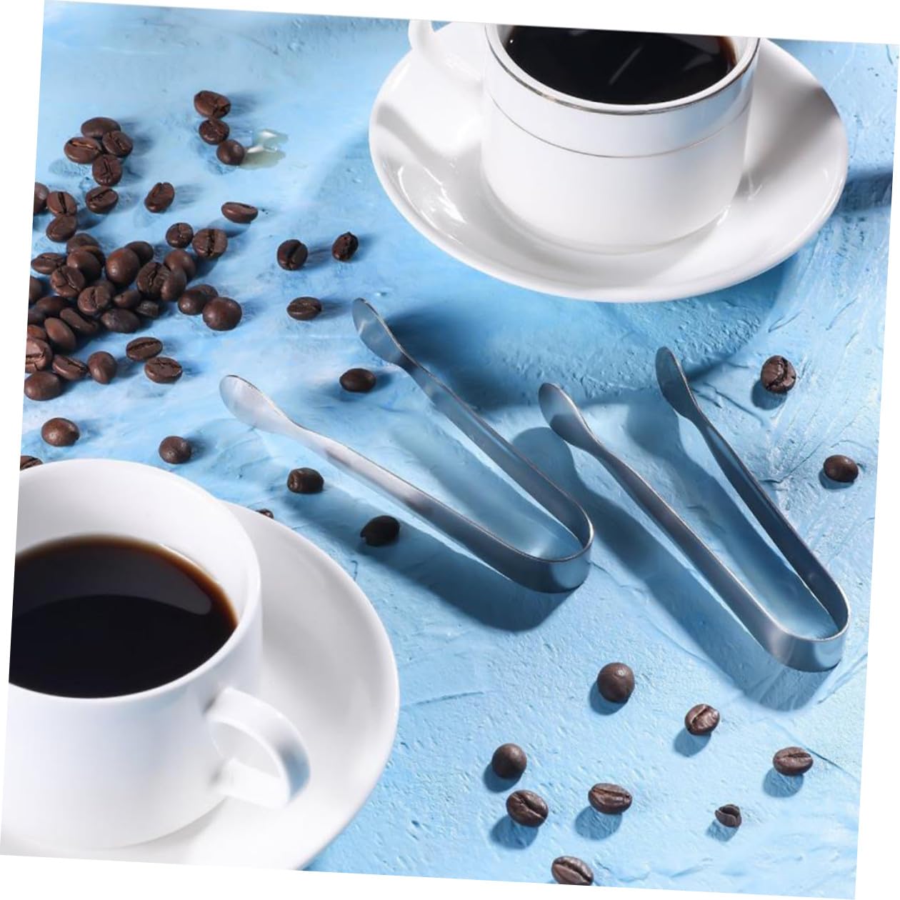 Pinzas para Azúcar de Acero Inoxidable 304, 11 Cm, 6 Unidades, Miniaturas para Cubitos de Hielo y Alimentos, Resistentes y Seguras para Hogar, Bar y Fiestas