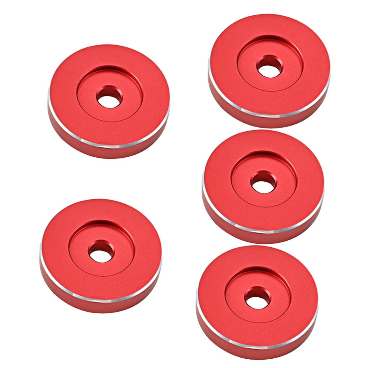 Gadpiparty 5pezzi Adattatore Per Giradischi Alluminio Compatibile Con Dischi Vinile Design Portatile e Facile Da Pulire Alta Stabilità e Durabilità Per Collezionisti Di Dischi
