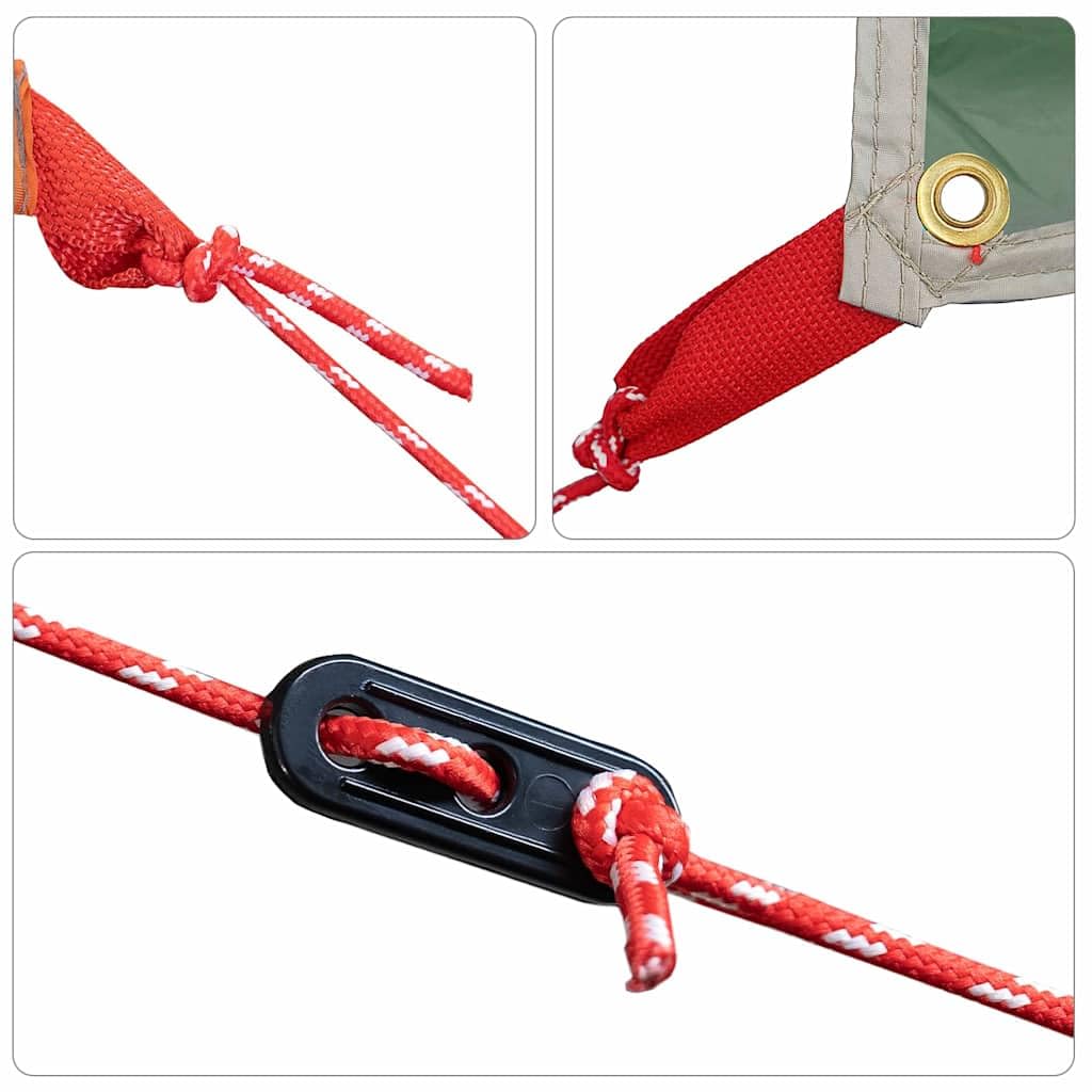 Camping Bâche, Bâche Anti-Pluie Rain Tarp Bivouac Toile de Tente Abri de Randonnée Imperméable avec Toit 240x460 cm