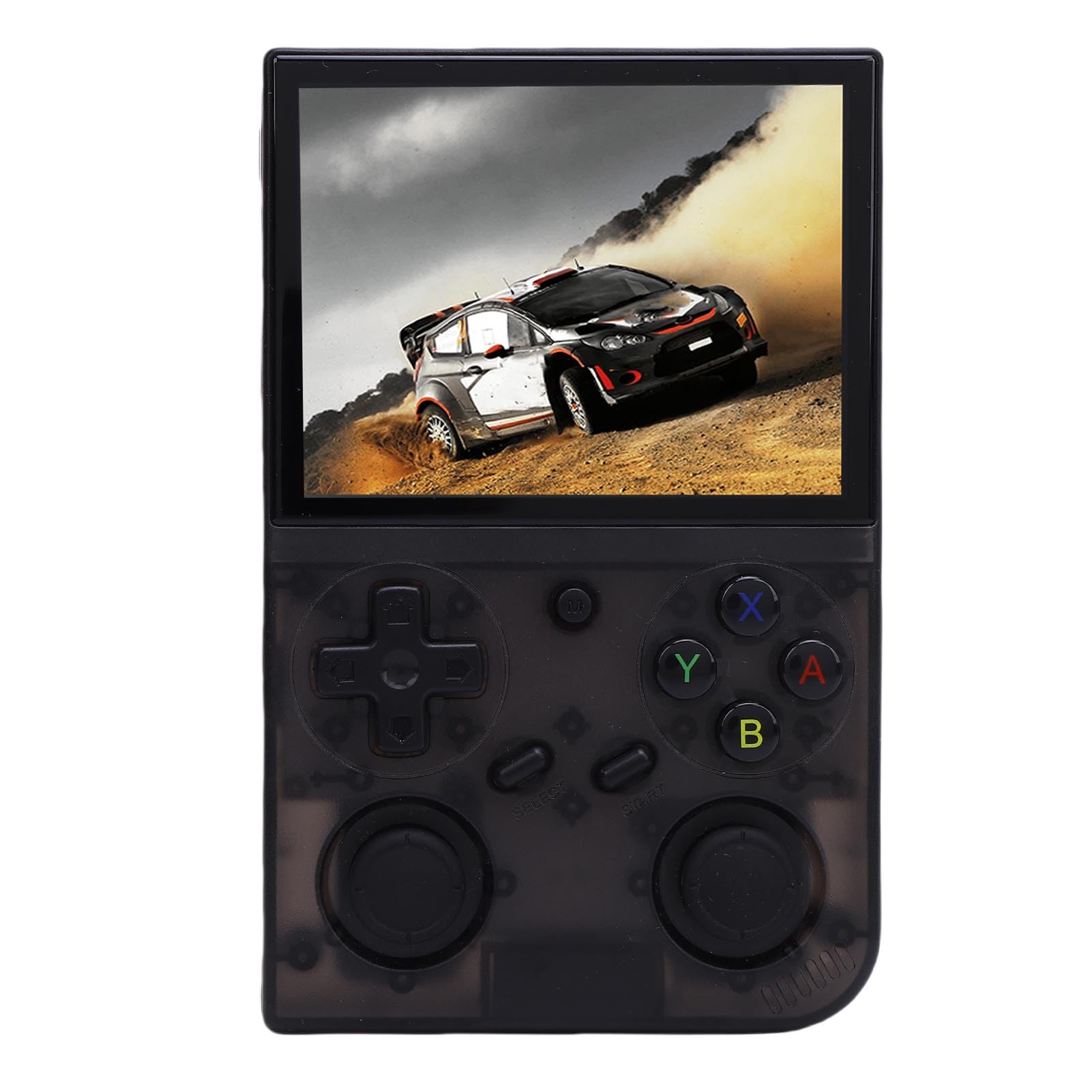 Consola de Juegos Retra, Consola de Juegos Portátil con Batería de 3200mAh para Acampar en Viajes Al Aire Libre (Negro transparente)