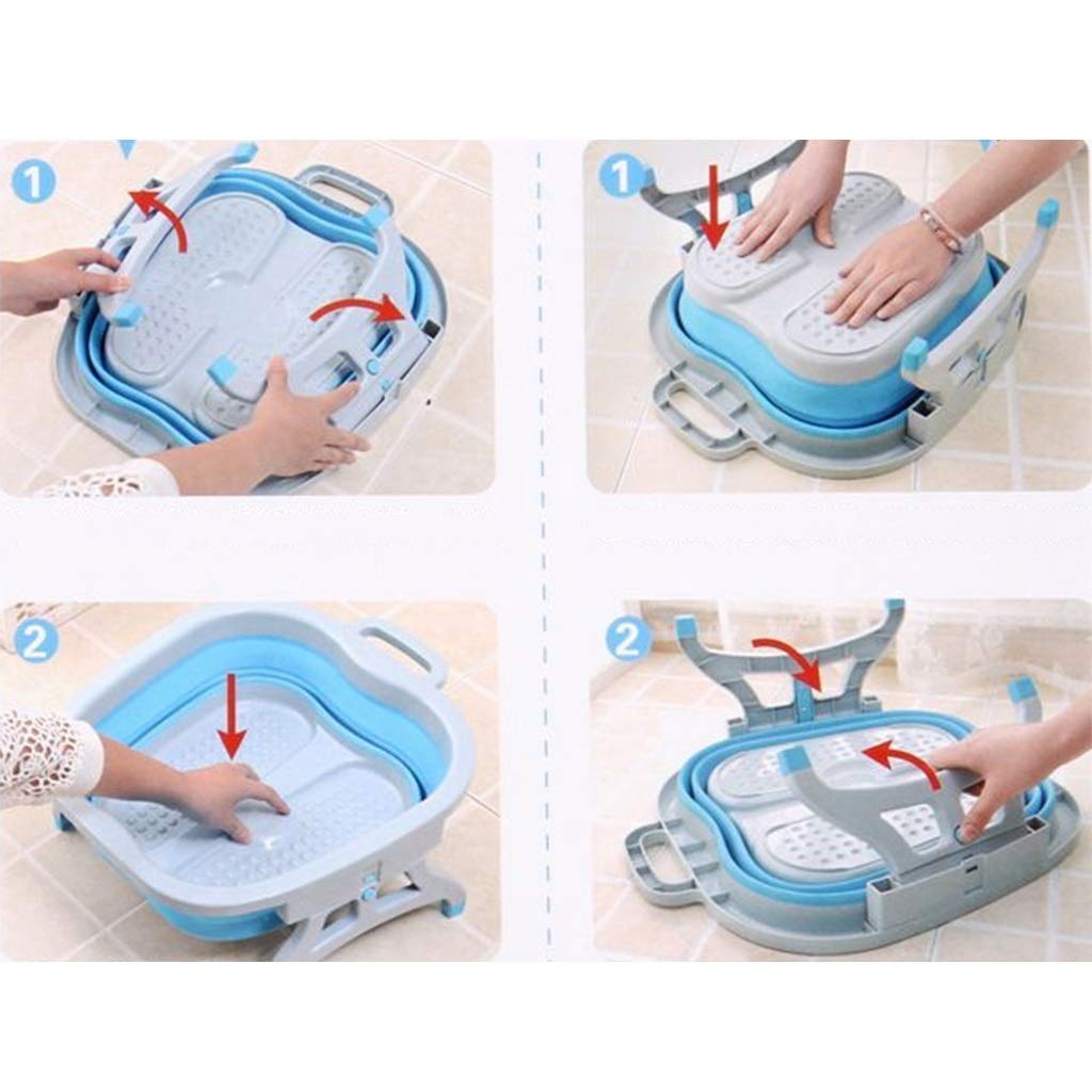 Wanna do stóp - duży rozmiar do moczenia stóp |Wanna do pedicure i masażu do domowego leczenia spa |Zrelaksuj się i dodaj gorącą wodę, sól Epsom, olejki eteryczne (kolor: A) (B), beczkę do kąpieli
