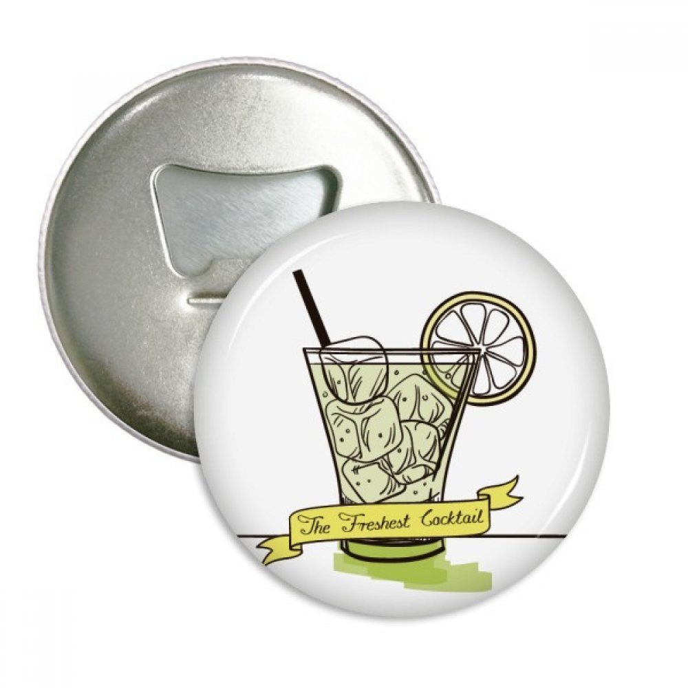 Bouton d'insigne d'3Pcs pour frigo et décapsuleur de bouteille style crème glacée
