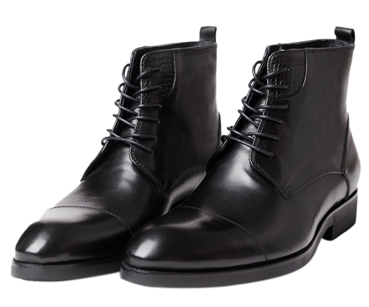 Santimon Mens Boots Genuine Leather Oxfords Chelsea Dress Ankle Boots Lace Up Buy Online In Grenada At Grenada Desertcart Com Productid 147854662