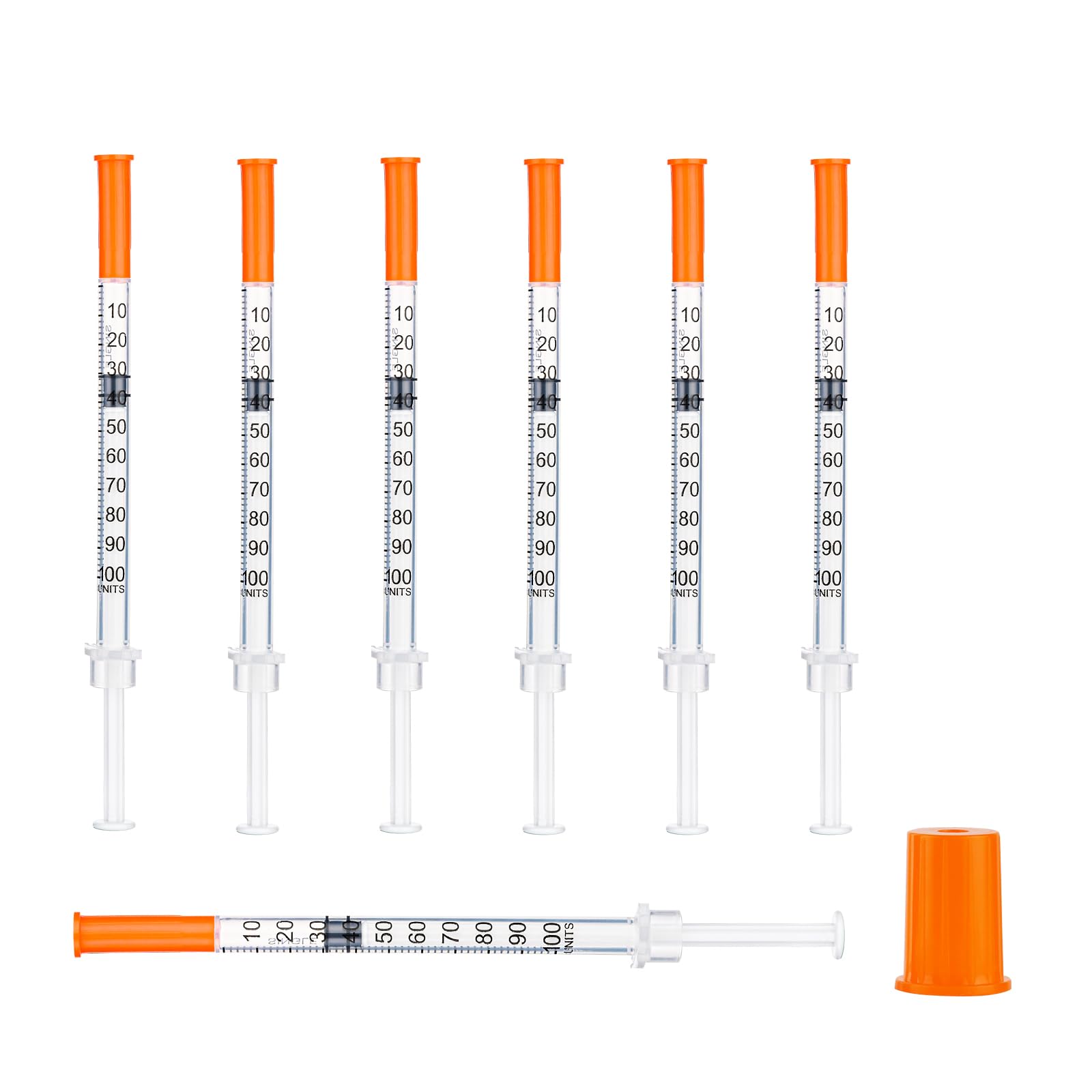 Pack of 10Pcs Multiple Uses Transfer Tools with Cap, 1ml Plastic Measuring Tools(31g 6mm), Individually Packaged, for Lab, DIY Crafts (10)