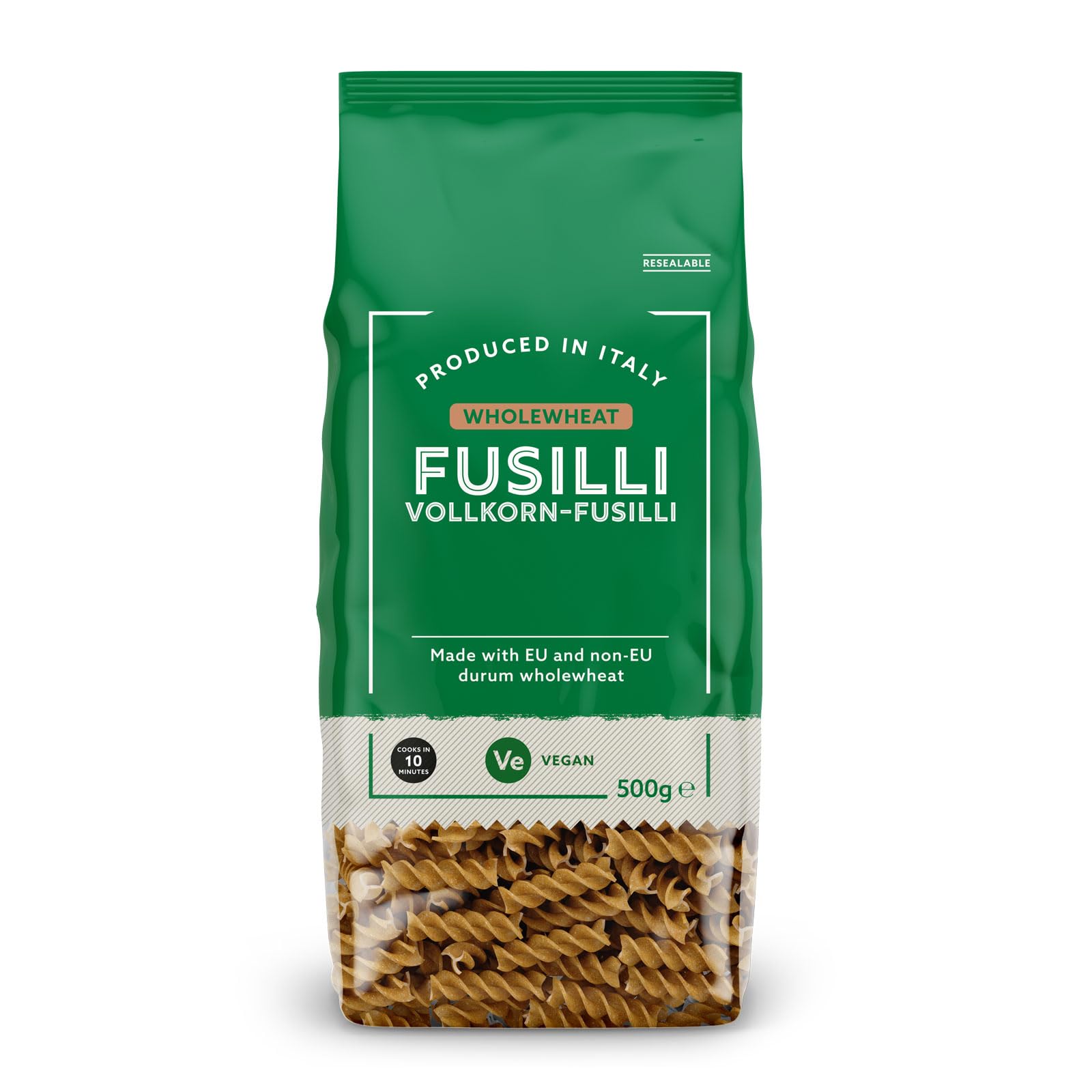 by AmazonWholegrain Fusilli Pasta, 500g, Made in Italy