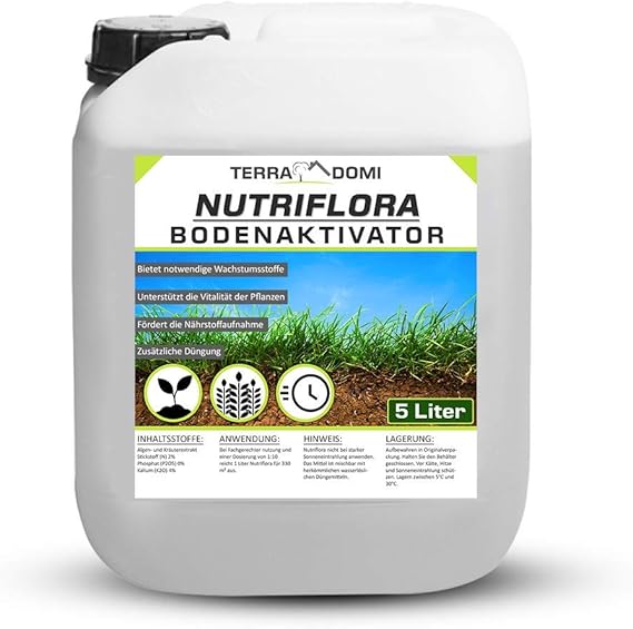 TerraDomi Nutriflora 5 Liter Bodenaktivator Konzentrat für 1650m² I NP