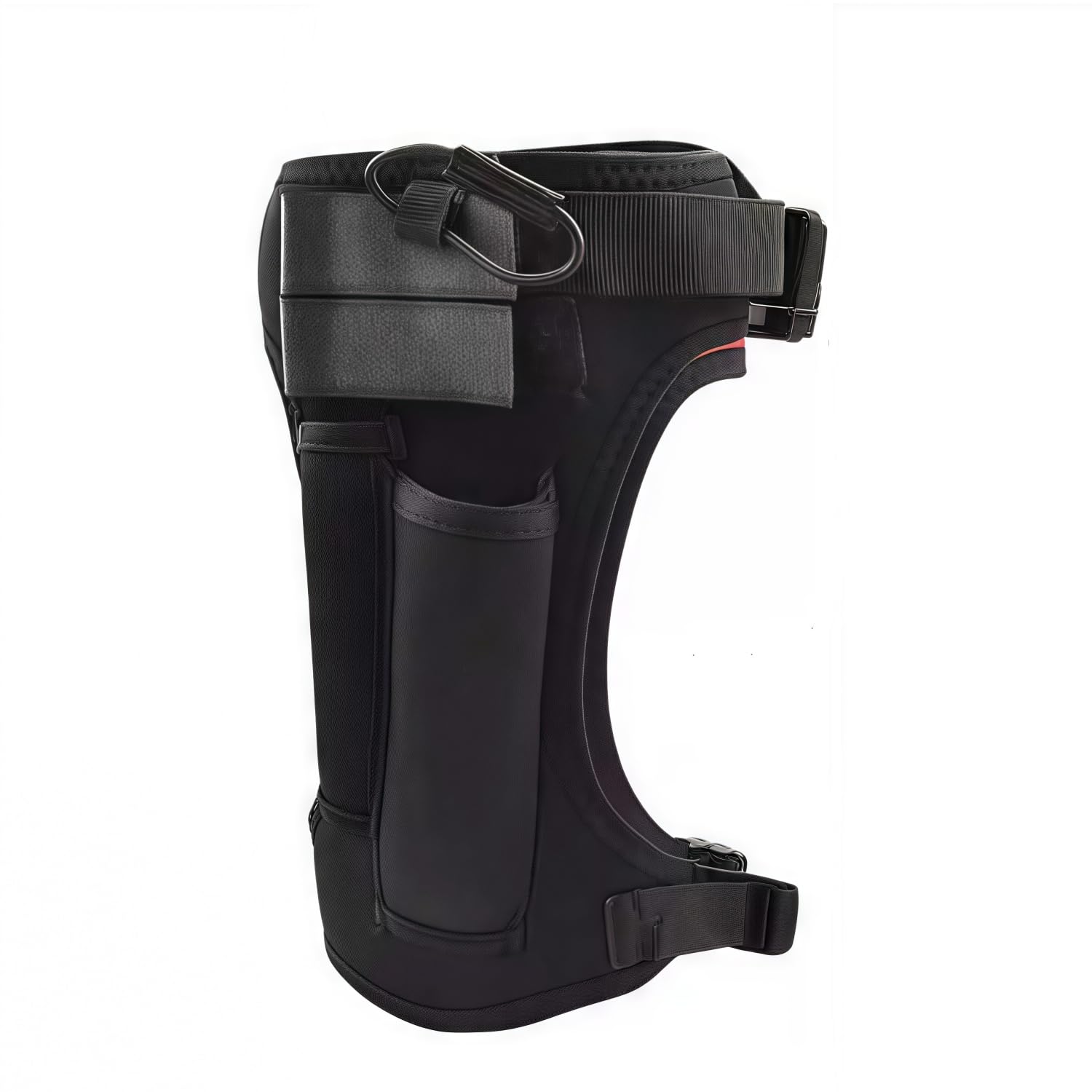 Easnea Neoprene Knife Holder, Adjustable Elastic Scuba Diving Knife Wrap Sheath Leg Strap Thigh Knife Holster with 2 Pockets for Hiking Rafting Boating Fishing Snorkeling (Black) — image 1