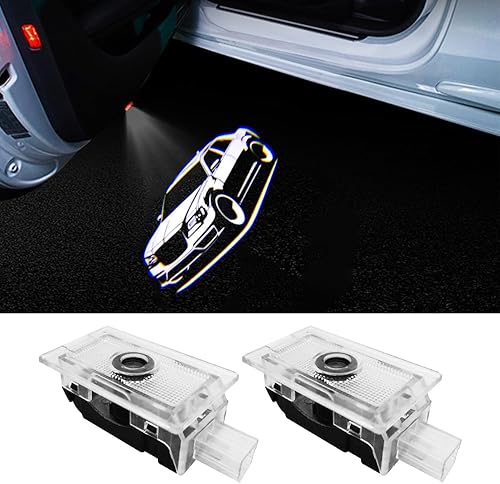 2 luces de proyector de logotipo para puerta de automóvil compatibles con Chrysler 300 300c 300s 2005 - Luz LED de sombra fantasma, lámpara de