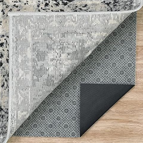 LINLA Dual Surface Felt+Rubber Non-Slip Rug Pad, 2'x8', 1/4" Thick, Strong Grip Cushioning Support Pad, Double-Side Anti-Skid, Safe for All Floor and Finishes, Extra Comfort Cover