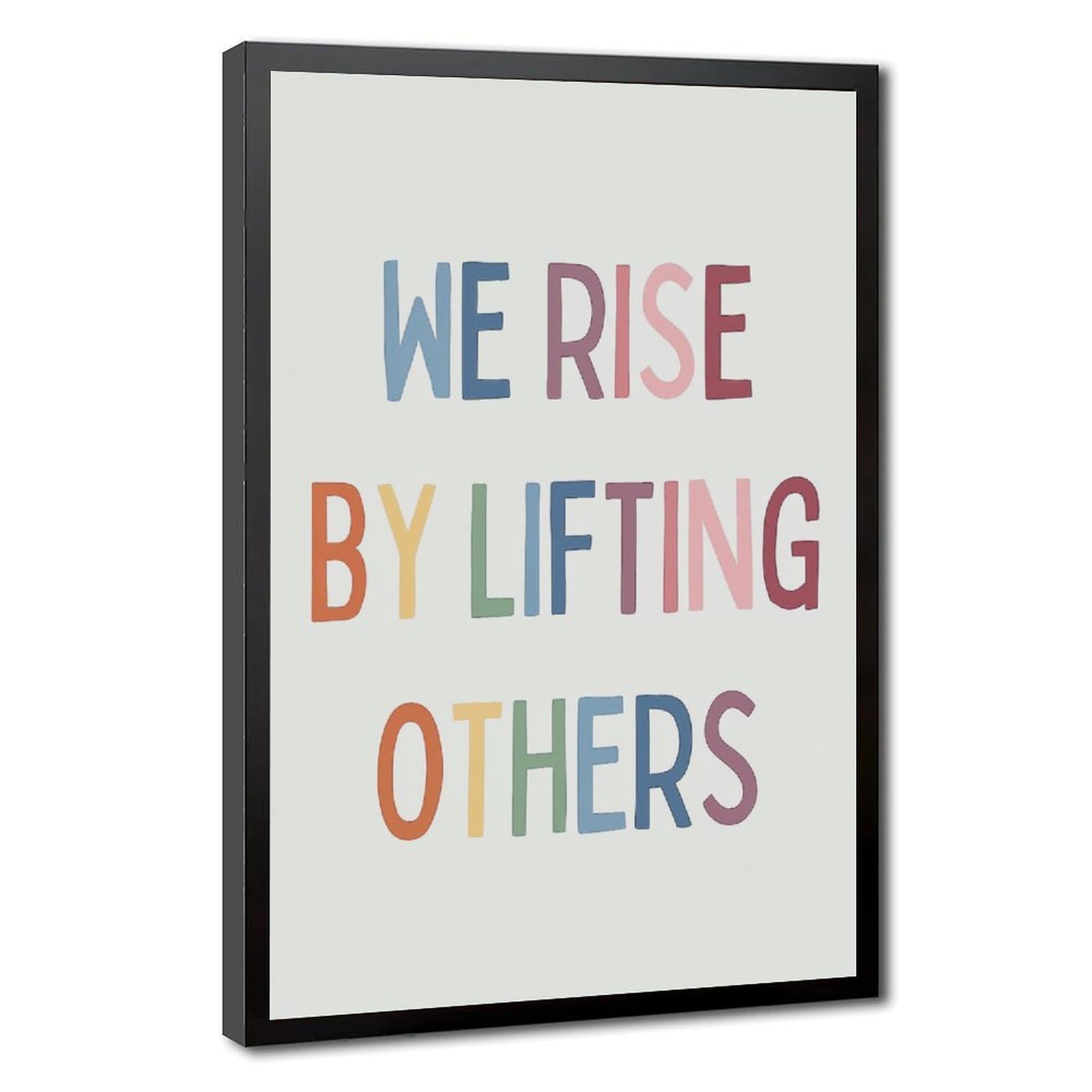 AYINUER We Rise By Lifting Others Educational Canvas Poster Canvas Poster for Home Decor Gift