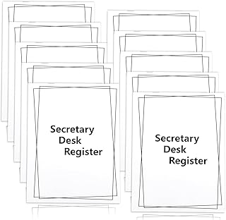 10 Pieces Checkbook Transaction Register 6.4 * 8.25inch Secretary Deskbook Check Register Check Desk Registers Executive Business Deskbook for Office