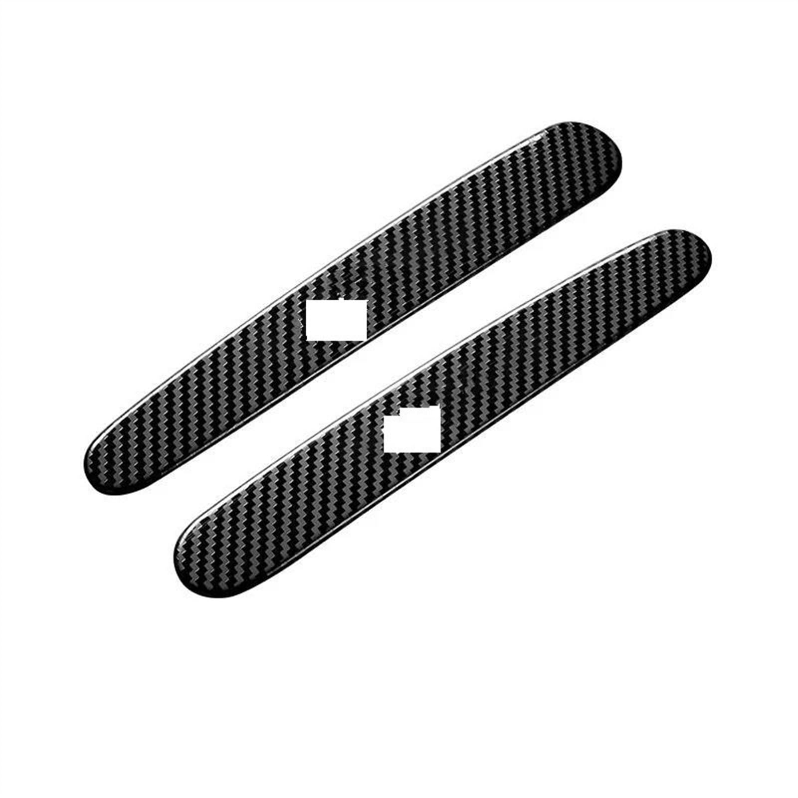 Kjhopy Carbon D Car Styling Carbon Fiber For Smart 453 For Fortwo Outer Door Bowl Handle Stickers Protection Covers Trim Exterior Door Handle(Carbon D)