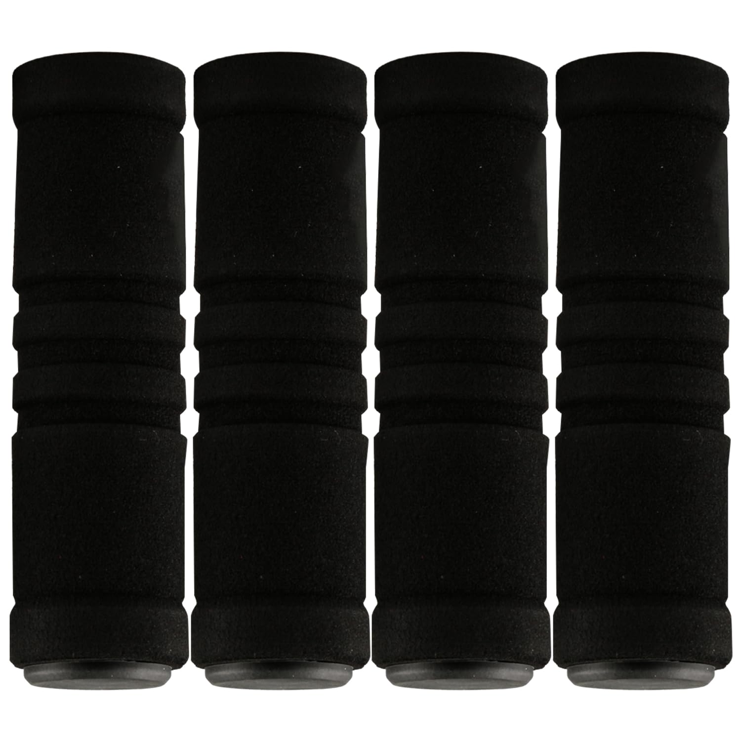 Luckious 4 PCS Anti-Slip Foam Bike Handlebar Grips with End Caps – Shock-Absorbing, Durable Hand Covers for Mountain Bikes – Comfortable, Non-Slip Cycling Accessory for Outdoor Riding