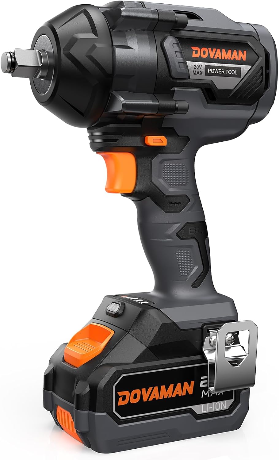 TITANCE X8 Advanced Cordless Impact Wrench, 20V Brushless 1/2'' Impact Gun, 1000 FT-LBS High Torque, 5-Mode Control, 4.0Ah Li-ion Battery Powered Wrench for Car Tires & Automotive Repair