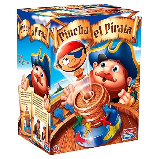 Falomir- Pincha el Pirata Juego de Mesa, Multicolor, única (646476)