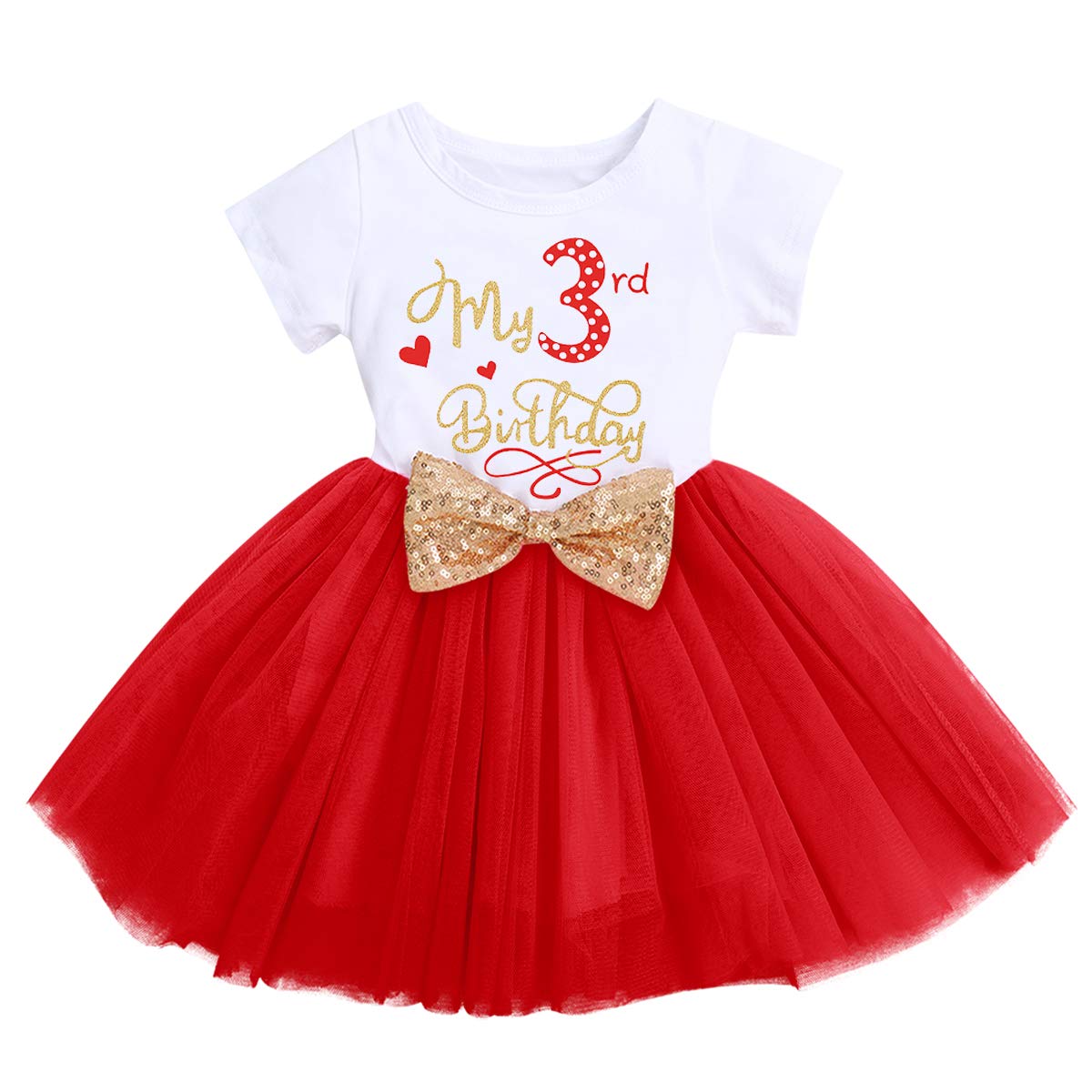 Outfit Compleanno FYMNSI Set Tutù Per Bambine FYMNSI - Compleanno 1/2