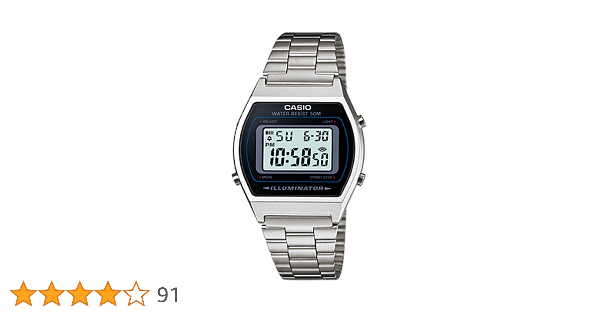 ダミューCASIO デジタル腕時計 シルバー/ブラック ダミューCASIO デジタル腕時計 シルバー/ブラック Amazon.co.jp