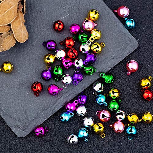 1/4-Inch Jingle Bell/Small Bell/Mini Bell Diy Bracelet Anklets Necklace Knitting/Jewelry Making, 100Pcs, Colorful #TOP3