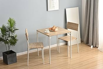 ダイニングテーブルセット　70cm×70cm 新品！！ Amazon｜四角 ダイニング 3点セット ダイニングテーブル 70cm