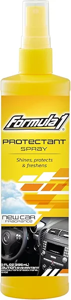 Formula 1 Interior Detailing Protectant Spray, Car Interior Cleaner with Lasting New Car Fragrance and UV Protection, Safe for Vinyl, Rubber, Plastic, & Dashboard - 10oz