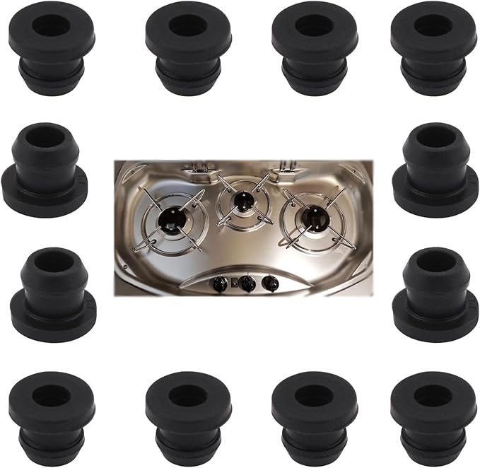 Mrltau 24 Topfträgergummis - Gummifüße Für Wohnmobilkocher 5mm