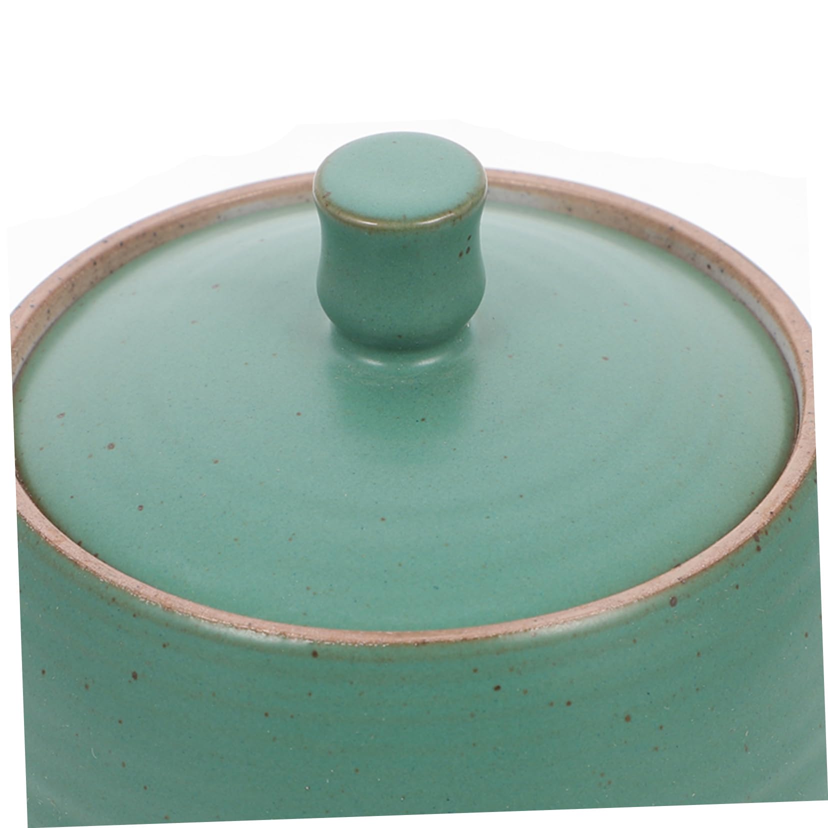 Barattolo Cucina in Ceramica Vintage con Coperchio Ermetico Verde