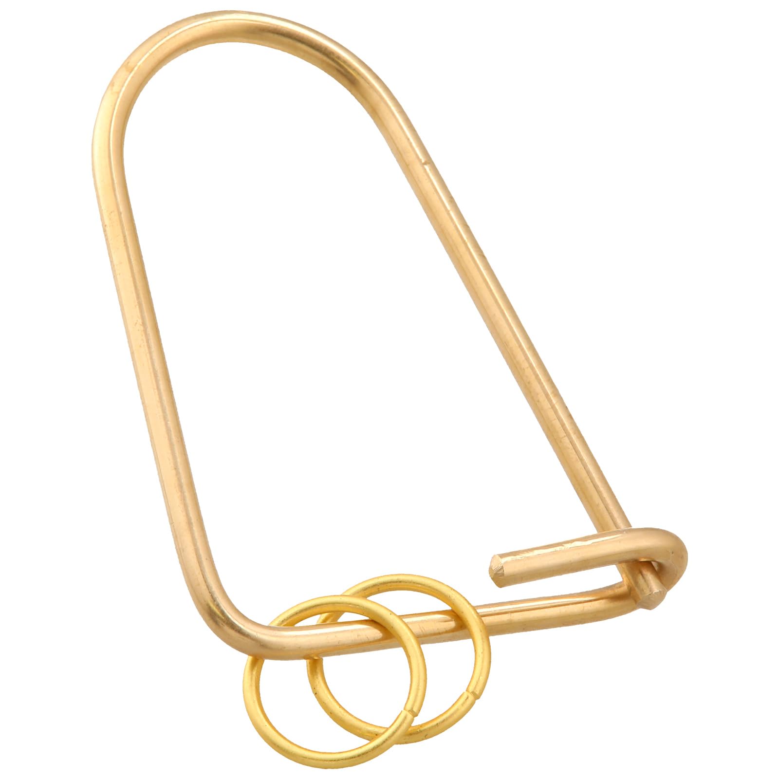 GKB_BRASS 楕円型キーリング