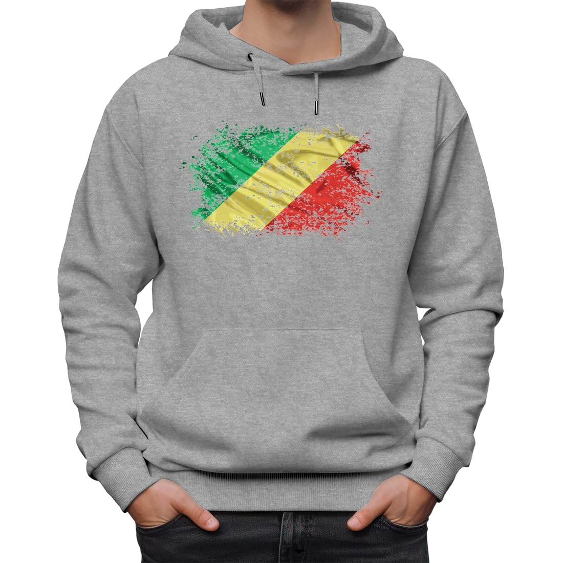 Congo Africa Brazzaville Country Series Nationality Flag klasyczna bluza z kapturem unisex dla mężczyzn i kobiet