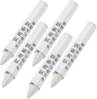 OSALADI Juego de 5 Rotuladores Impermeables de Crayón Blanco para Neumáticos, Ideal para Reparación de Automóviles, para Identificar Problemas en Neumáticos Y Otras Piezas del Vehículo.