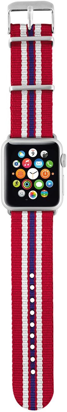Trust Urban Bright Red Stripe Nylon Armband for Apple Watch (38 mm)
