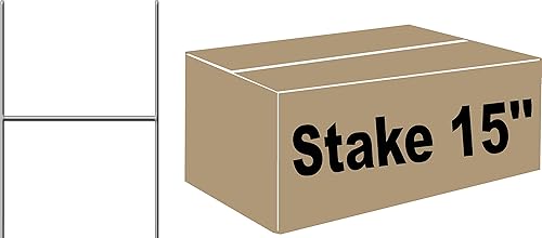 50 letreros de 10 x 15 pulgadas, calibre 9, alambre galvanizado con marco en H, soporte de 15 pulgadas de alto y 10 pulgadas de ancho, con letreros