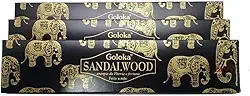 Incenso Goloka Massala Sandalwood Sândalo 3un.15g