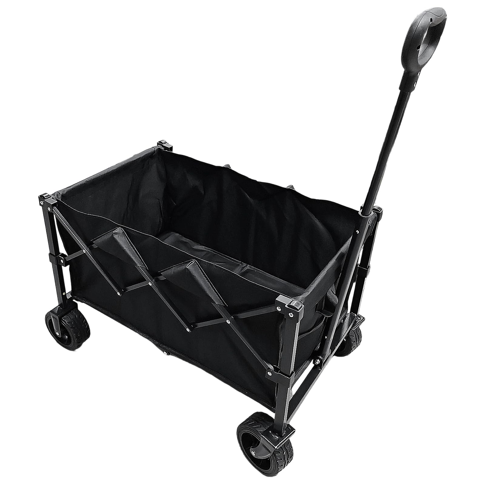 Carrello pieghevole 180 kg, carrello da spiaggia pieghevole con pneumatici | Carrello da spiaggia compatto fuoristrada, tessuto Oxford rimovibile, manico regolabile, per campeggio, giardino, shopping