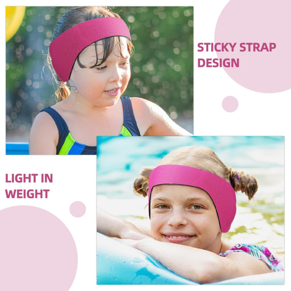 YARNOW 2pcs Waterproof Swim Ear Headbands Boys and Girls Adults Shower Headband for Swimmers